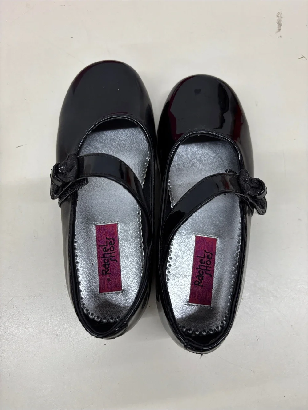 Rachel Shoes Black Patent Mary Jane Dress Flats